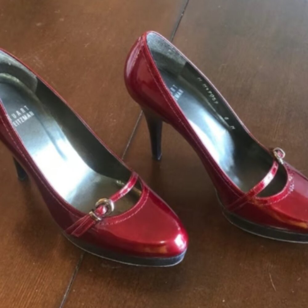 Stuart Weitzman Red High Heels Size 6 M - image 5